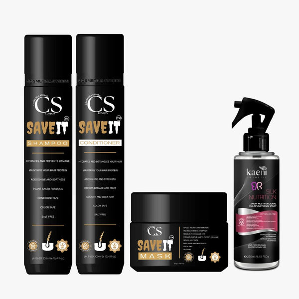 باكدج إنقاذ الشعر (روتين كامل يعيد لشعرك الحيوية) (كمية محدودة)